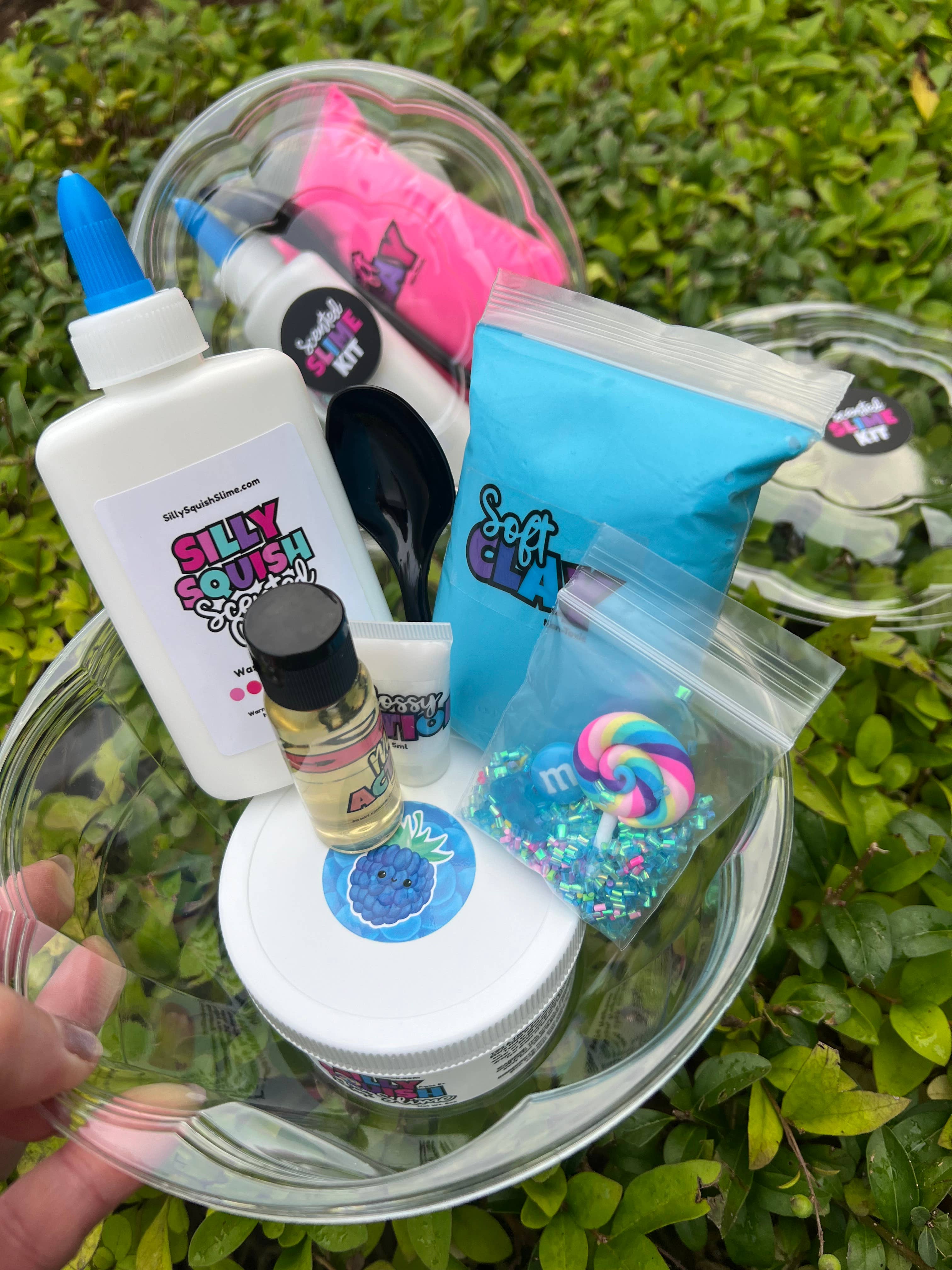 Silly Squish Slime - Wholesale Putty/slime – Child - DIY Slime Kit: BLUE RASPBERRY3