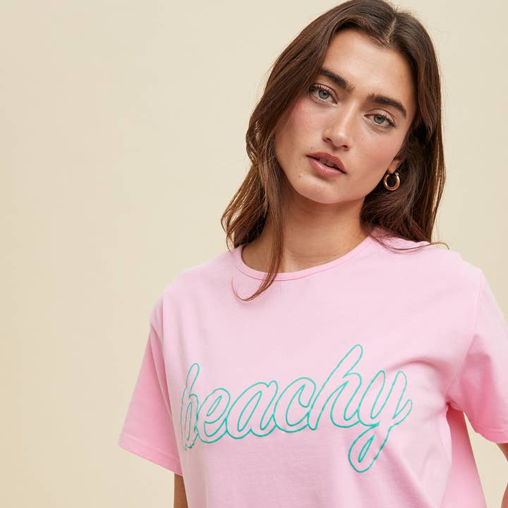 'BEACHY' RELAXED CROP KNIT TOP / WL24-9571 for wholesale by Wishlist Apparel