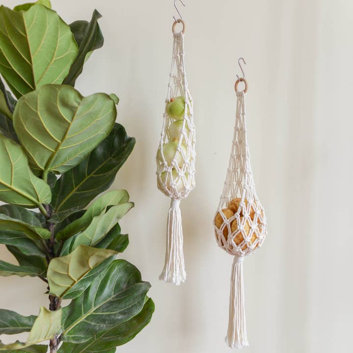 BeanDaikon - Wholesale Hanging planter - Macrame Hanging Basket H106