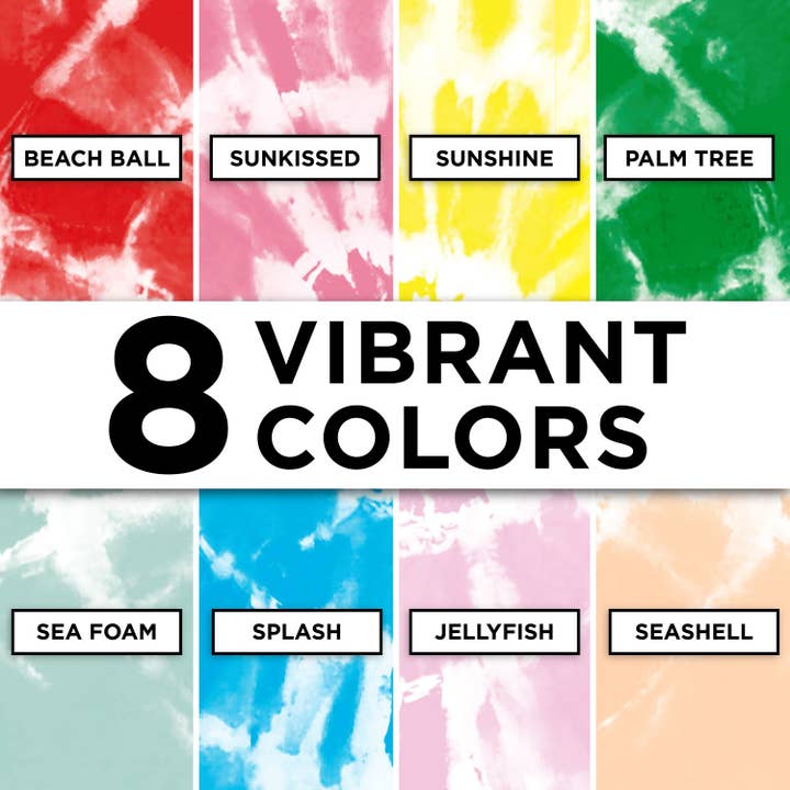 Ilovetocreate - Wholesale DIY Craft Kit - Tulip Summer Splash 8-Color Tie-Dye Kit2