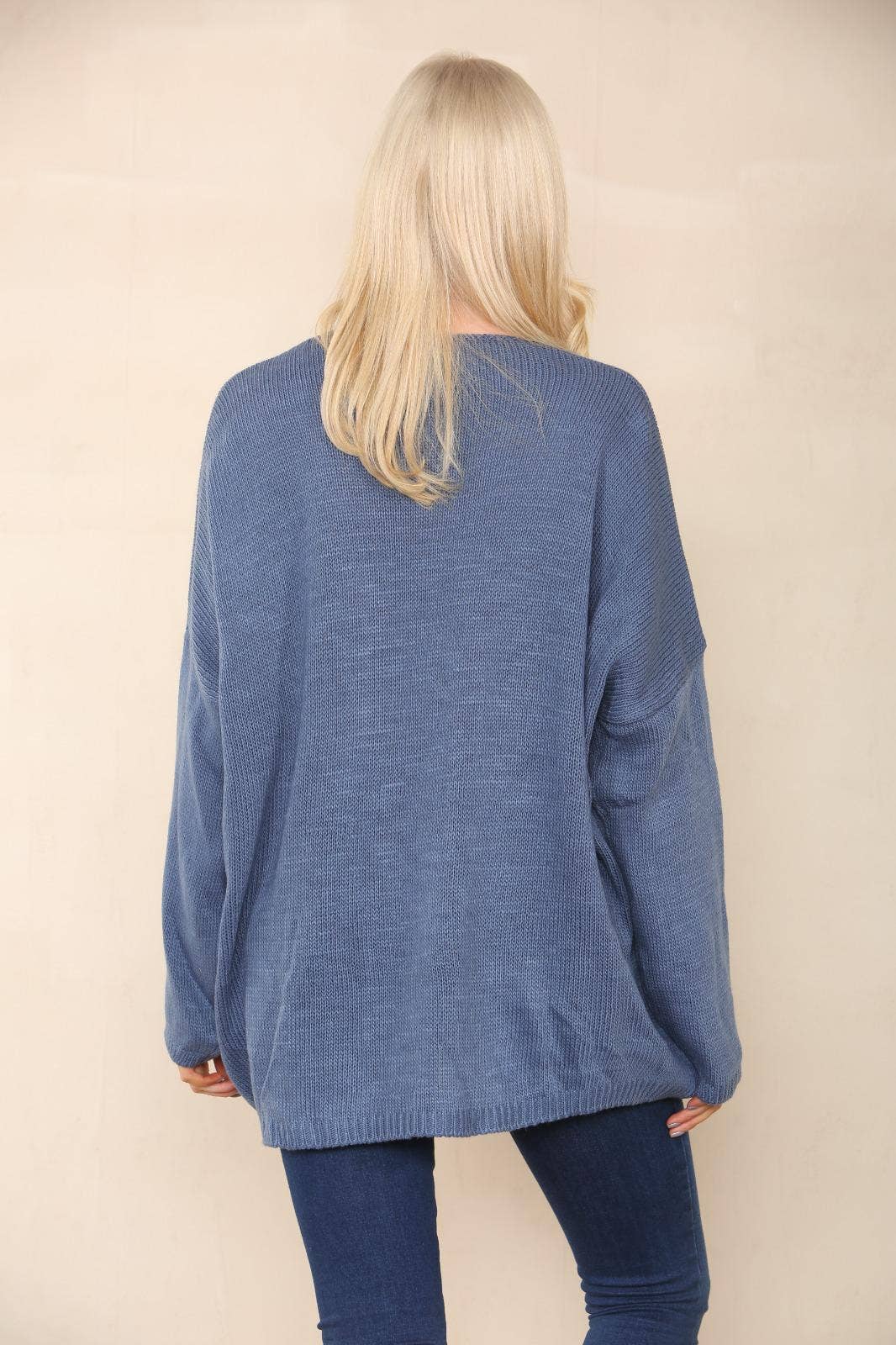 Miss Bold - Wholesale Tunic Sweater - Women's - Italian Oversized Floral Print Knitted Jumper Top11