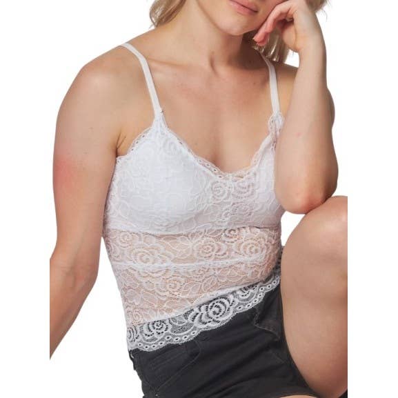 Brassière dos nu en dentelle avec bonnets amovibles pour la vente par Blue Bunny Inc