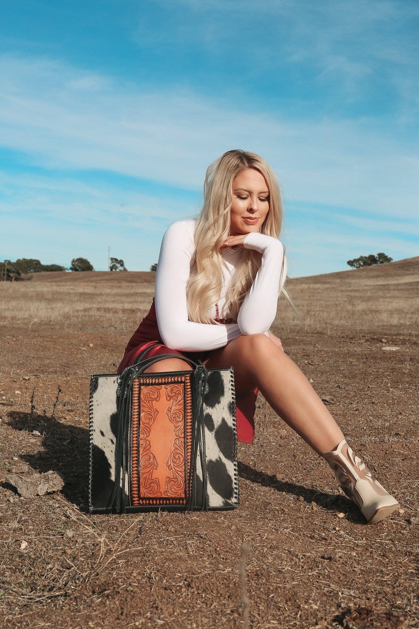 Haute Southern Hyde - Wholesale Tote Bag - Women's - Luxe Cowgirl Tote a Haute Southern Hyde Cowhide Purse