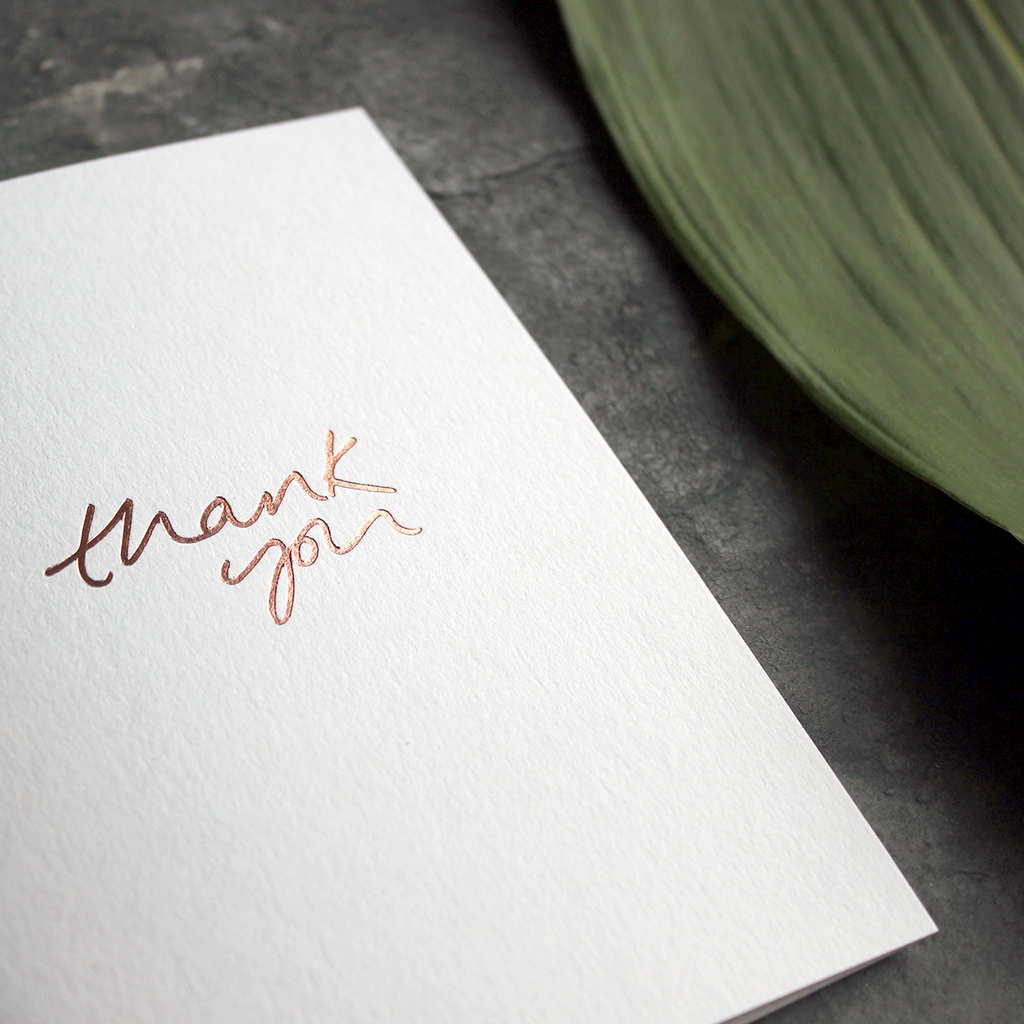 Text From A Friend - Wholesale Thank You Card - Thank You - Hand Foiled Card2