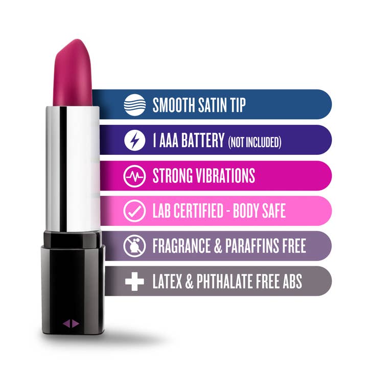 Blush - Wholesale Lipstick - Rose Lipstick Vibe - Discreet 4" Mini Vibrator