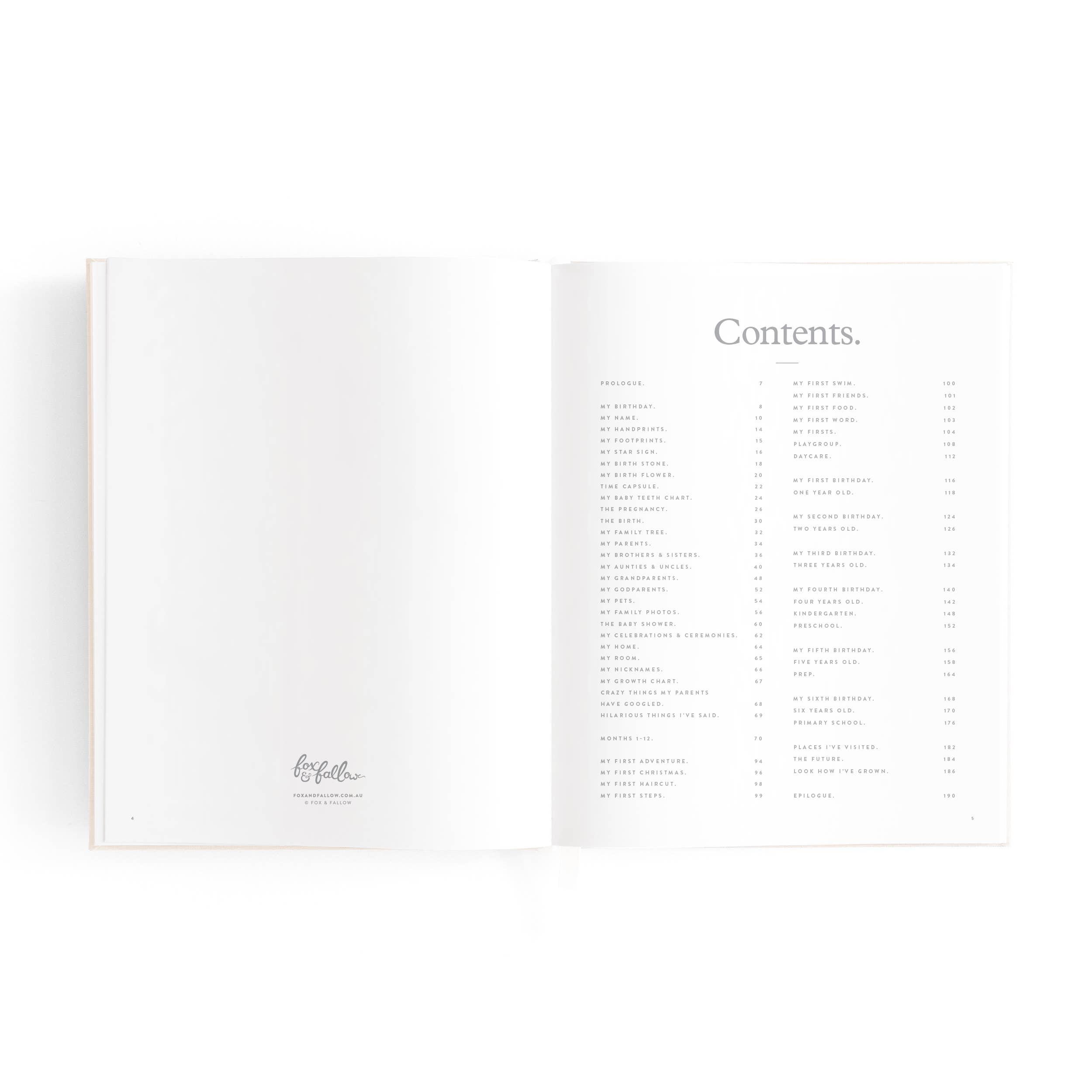 Fox & Fallow – wholesale Minnesbok - Barn och baby – Mini Baby Book Havregryn7