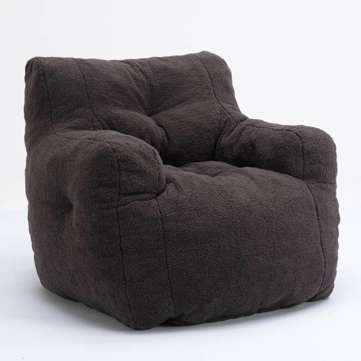 HOMYCASA DESIGN INC - Wholesale Chair - Teddy Fabric Bean Bag Chair Cozy Bedroom Lounge Seat23