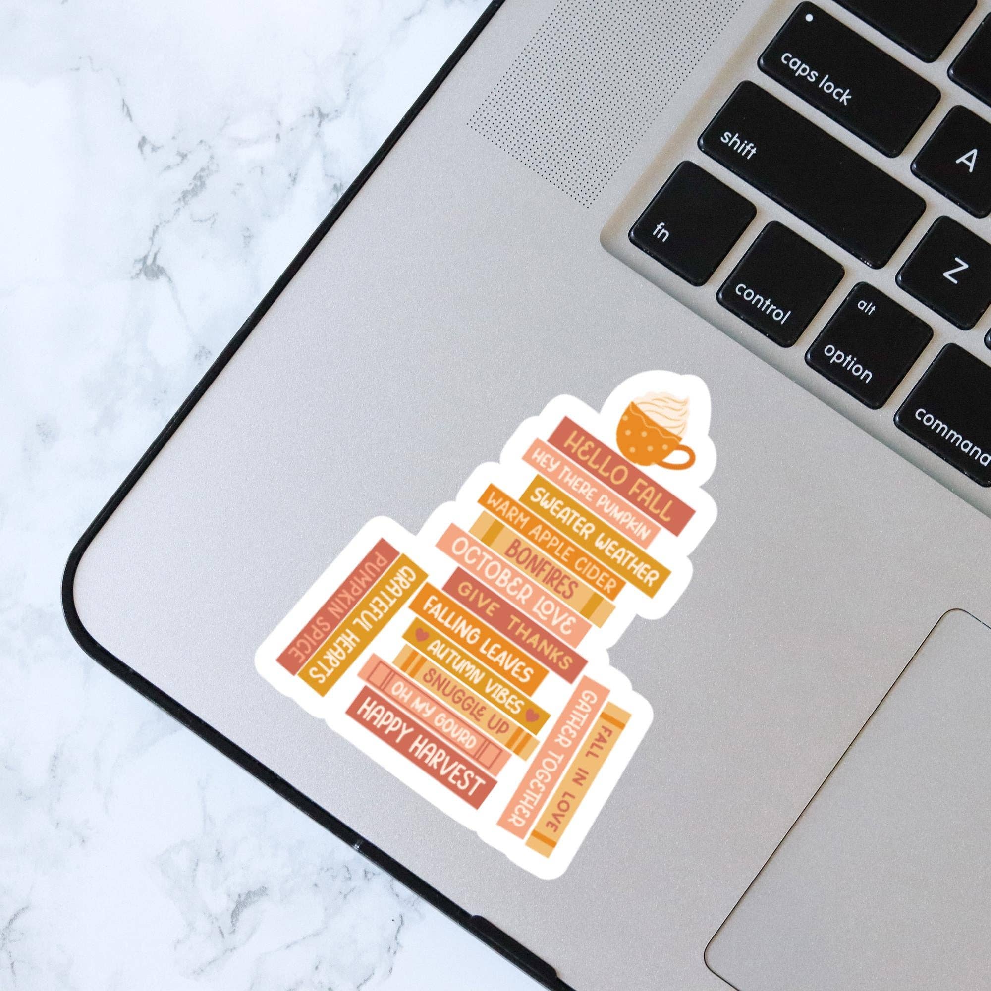 Chapter & Craft Studio - Wholesale Sticker - Fall Book Stack Sticker2