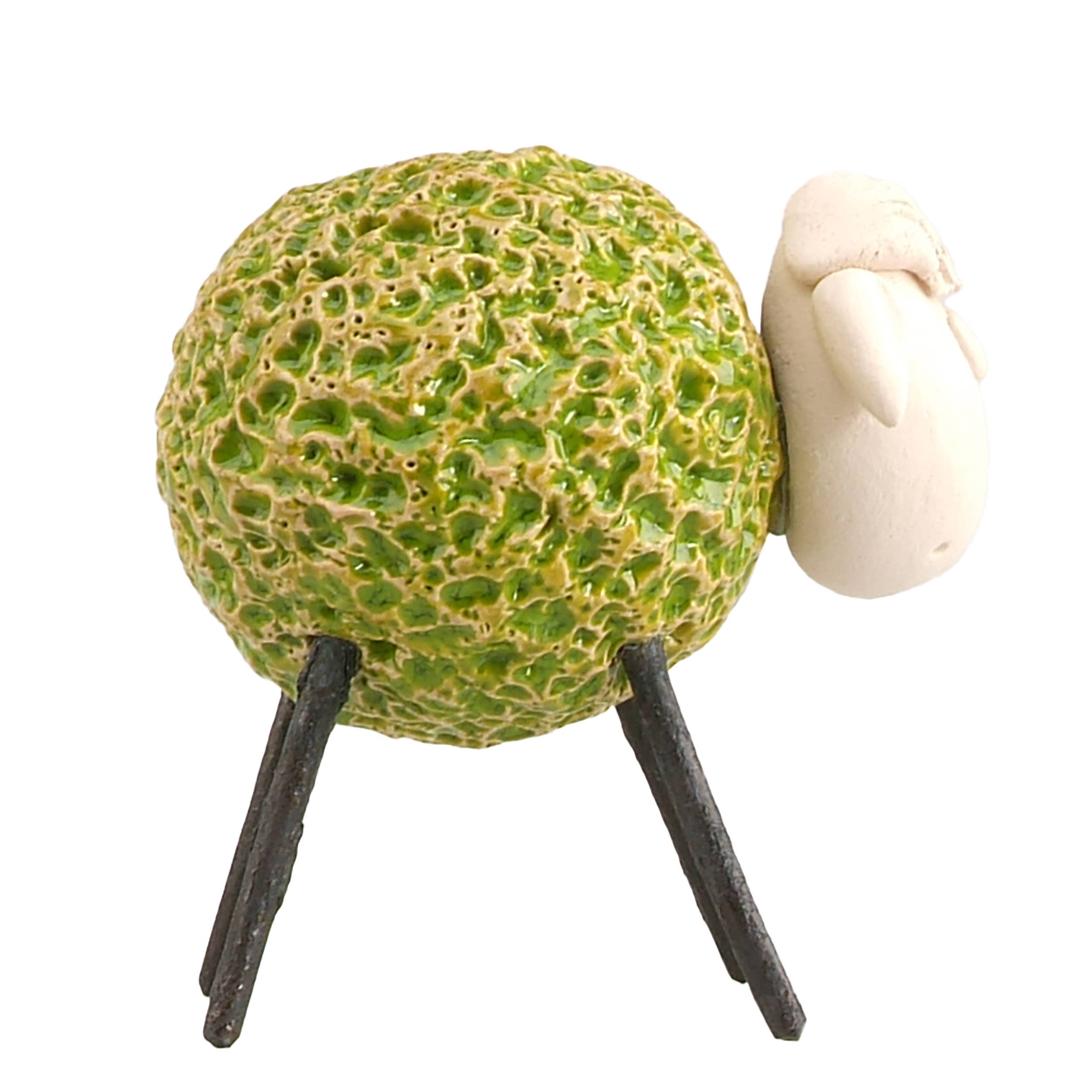 Enigma Supplies - Vendita all'ingrosso Statuette decorative - Pecora lanosa con gambe in ferro, statuetta in ceramica, vari colori7