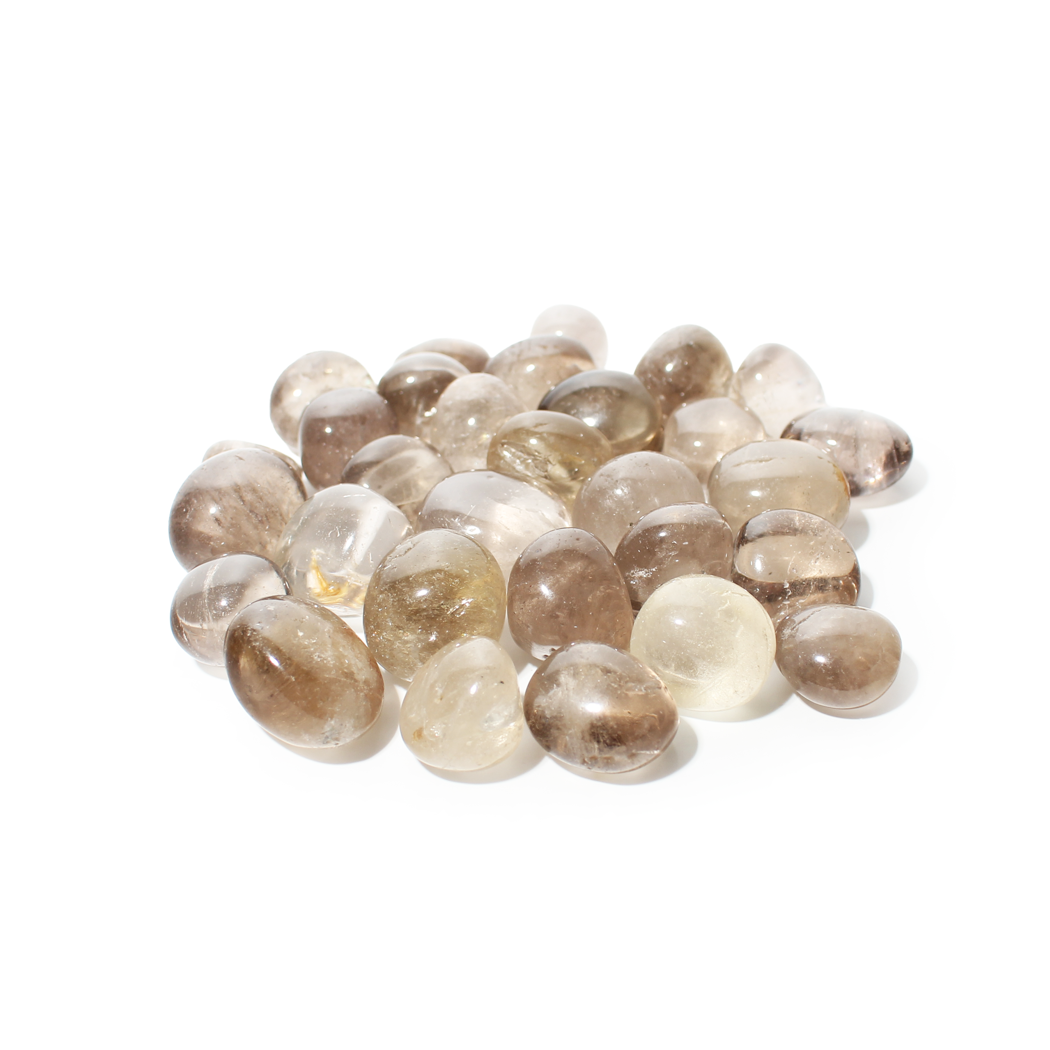 Stonebridge Imports – wholesale Andlig sten/kristall – Rökkvarts trumlad sten - Ljus/Mörk1