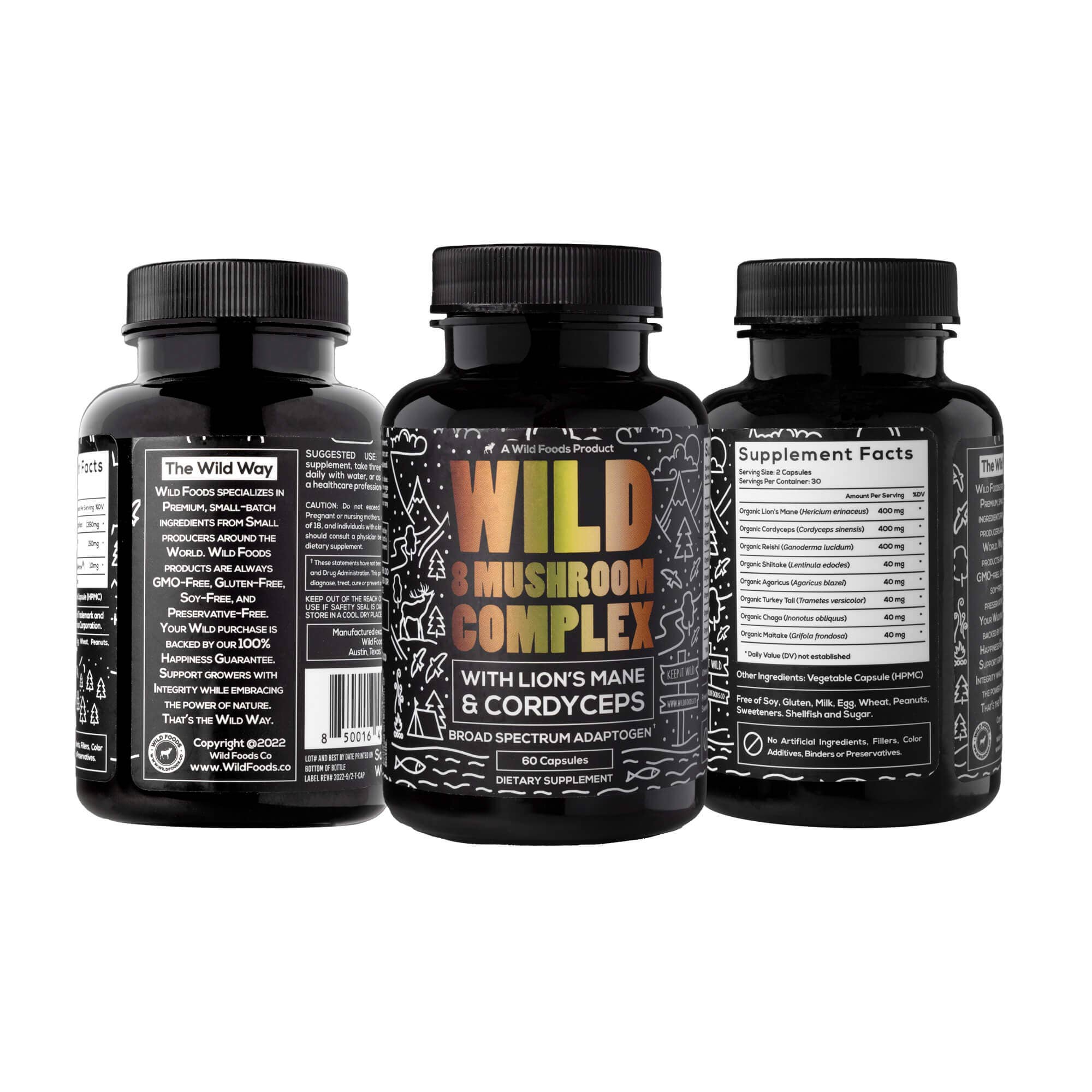 Wild Foods - Wholesale Oral Supplement/Vitamin - Wholesale - Wild 13 Mushroom Complex With Lion's Mane 7
