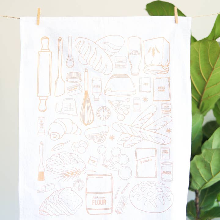 Highland Ridge | Handmade Home Decor - Wholesale Tea Towel - Bread Baking Tea Towel