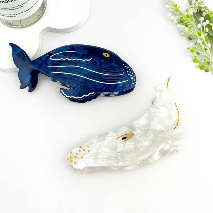 mildstyles - Wholesale Hair Clip - Women's - Whale Ocean Animal Acetate Summer Hair Claw Clip