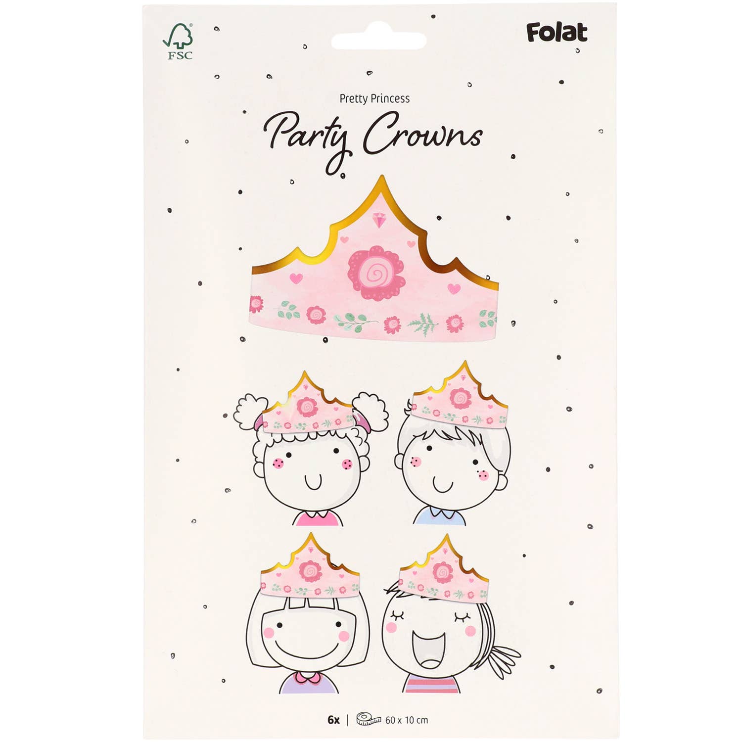 Folat BV - Wholesale Kids Hat - Kids - Crowns - Pretty Princess - 6 pieces3