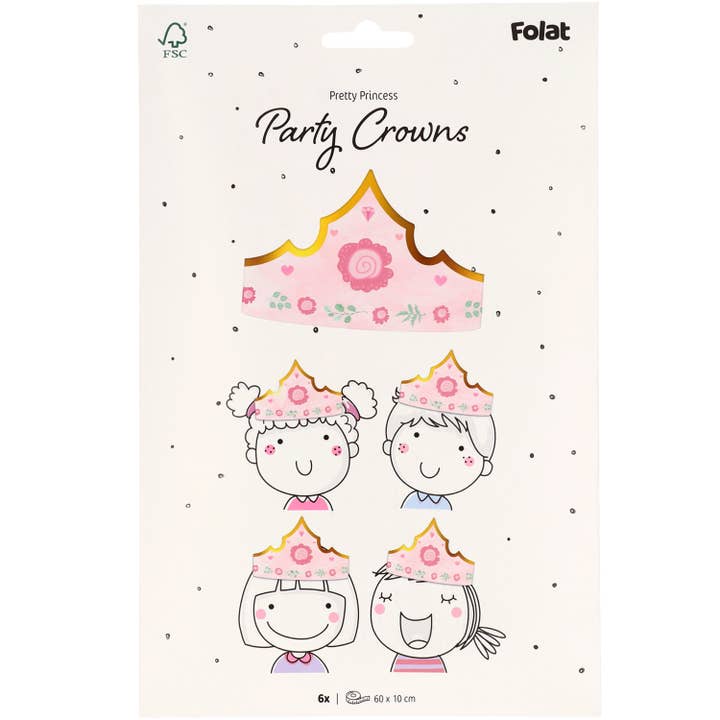 Folat BV - Wholesale Kids Hat - Kids - Crowns - Pretty Princess - 6 pieces3