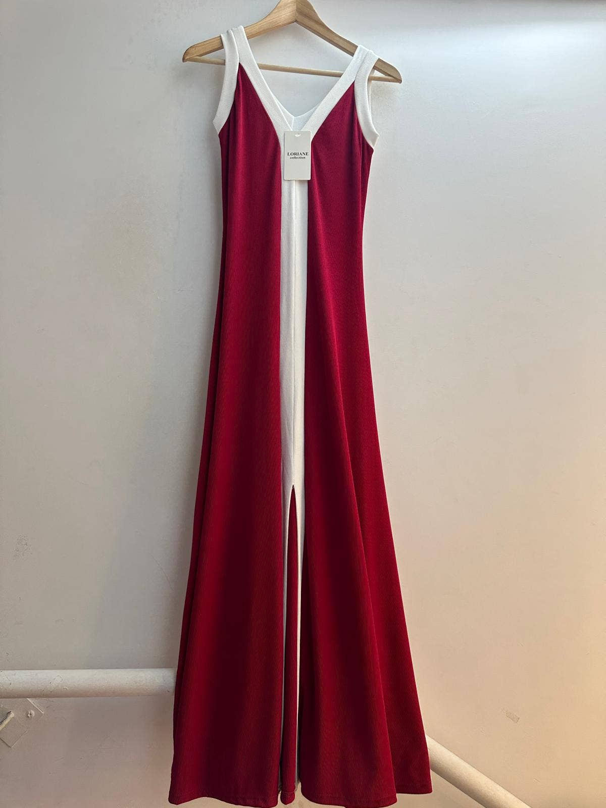 LORIANE - Vendita all'ingrosso Vestito - Donna - 9655 Abito lungo bicolore con spalline16