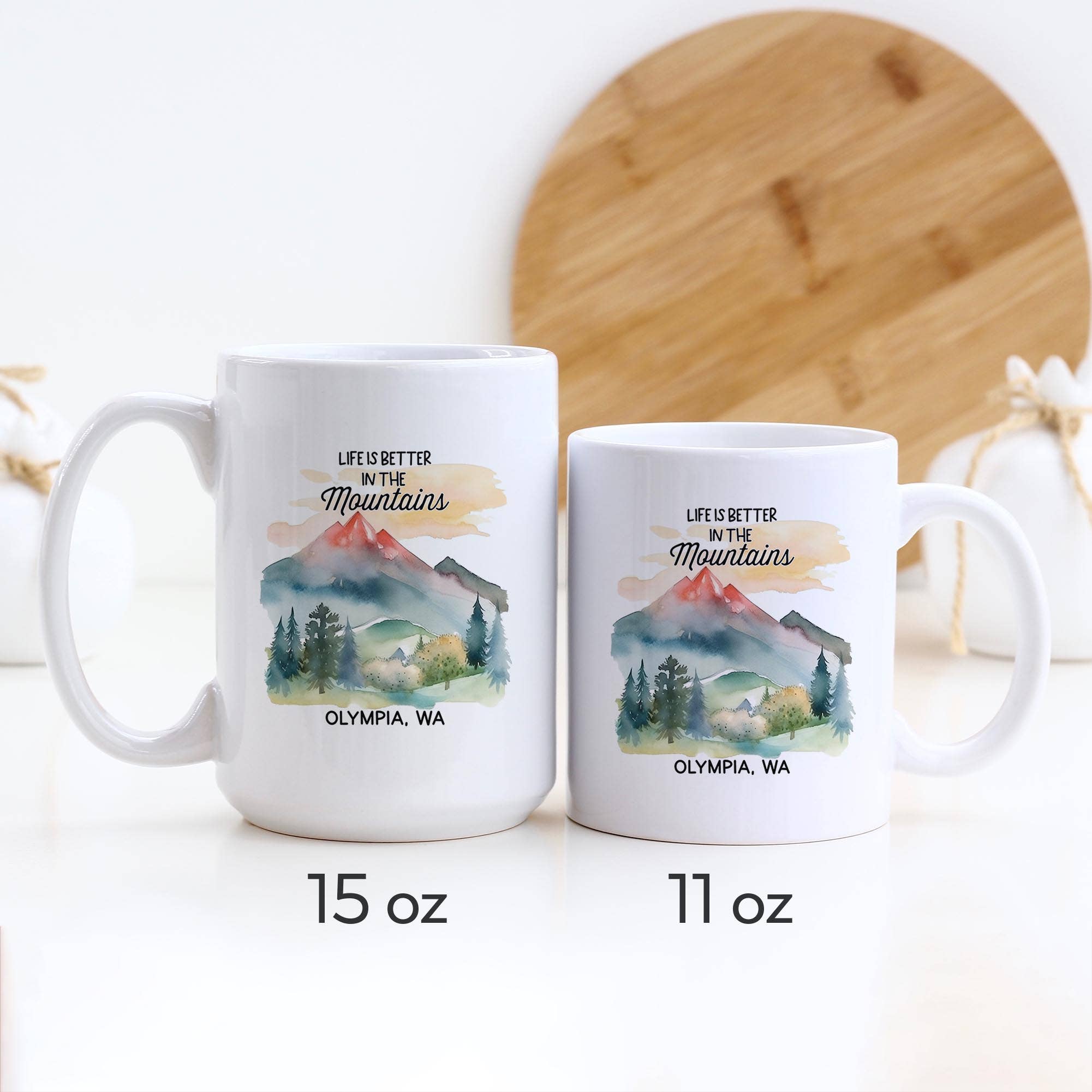 Heart & Willow Prints - Wholesale Coffee Mug - Mountain Life Custom Town Ceramic Mug, Custom Hometown Gifts1