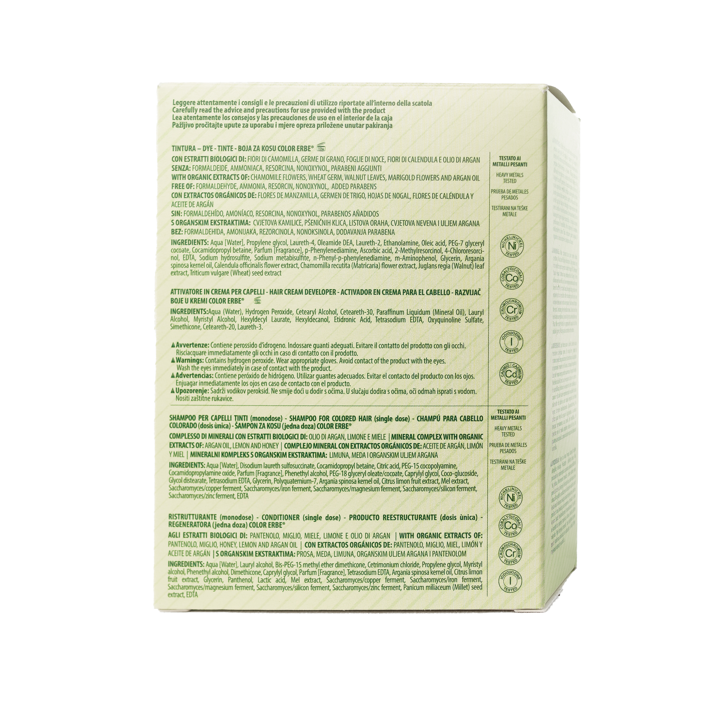 COLOR ERBE - Wholesale Hair Dye - Erbe E.B. Light Golden Brown Color Dye (5.3) - Made Italy6