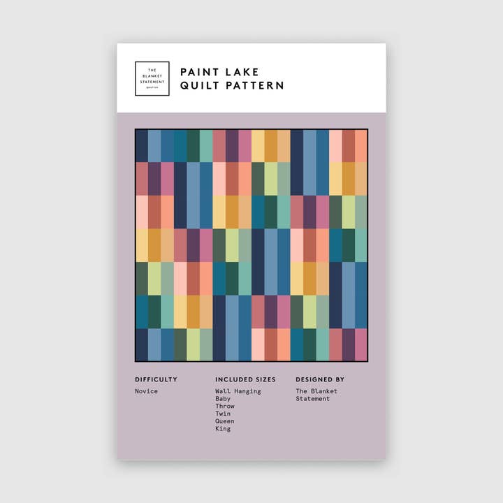 Paint Lake Paper Pattern for wholesale by The Blanket Statement