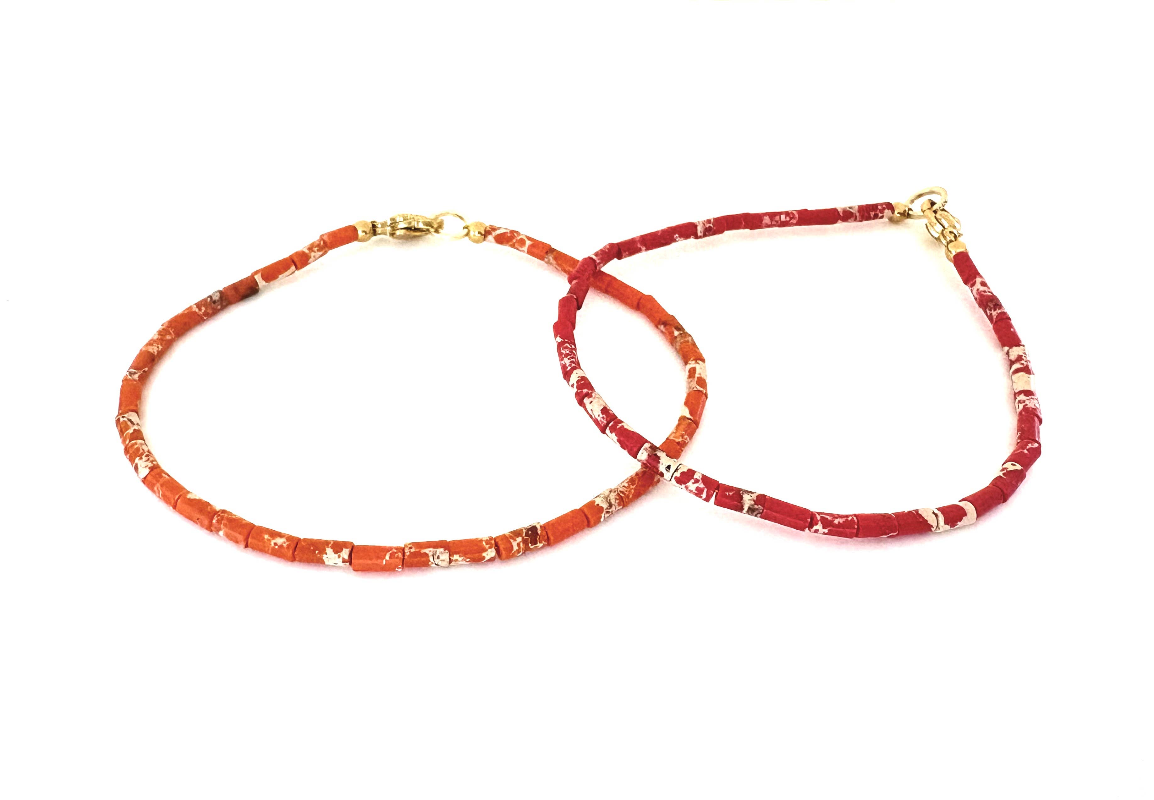 Chic Le Freak - Vendita all'ingrosso Bracciale con perline - Bracciale pietra imperatore rosso1