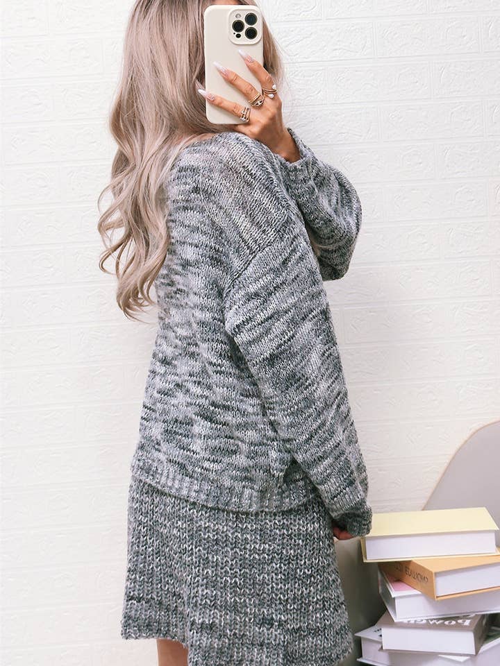 Mccolin - Vendita all'ingrosso Completo top e gonna - Donna - Set Gonna in Maglia Accogliente5