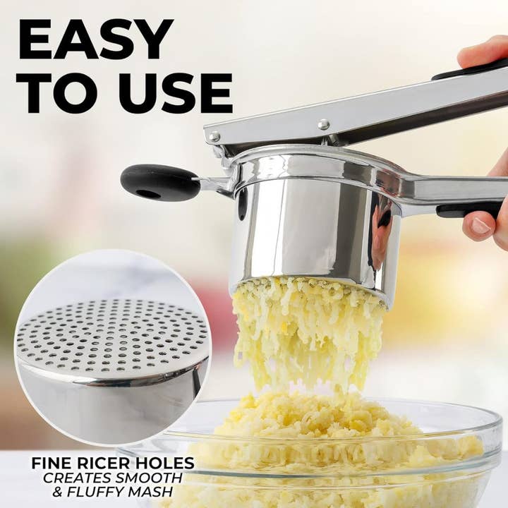 Zulay Kitchen - Wholesale Kitchen Tool/Gadget - Large 13.5oz Potato Ricer Stainless Steel