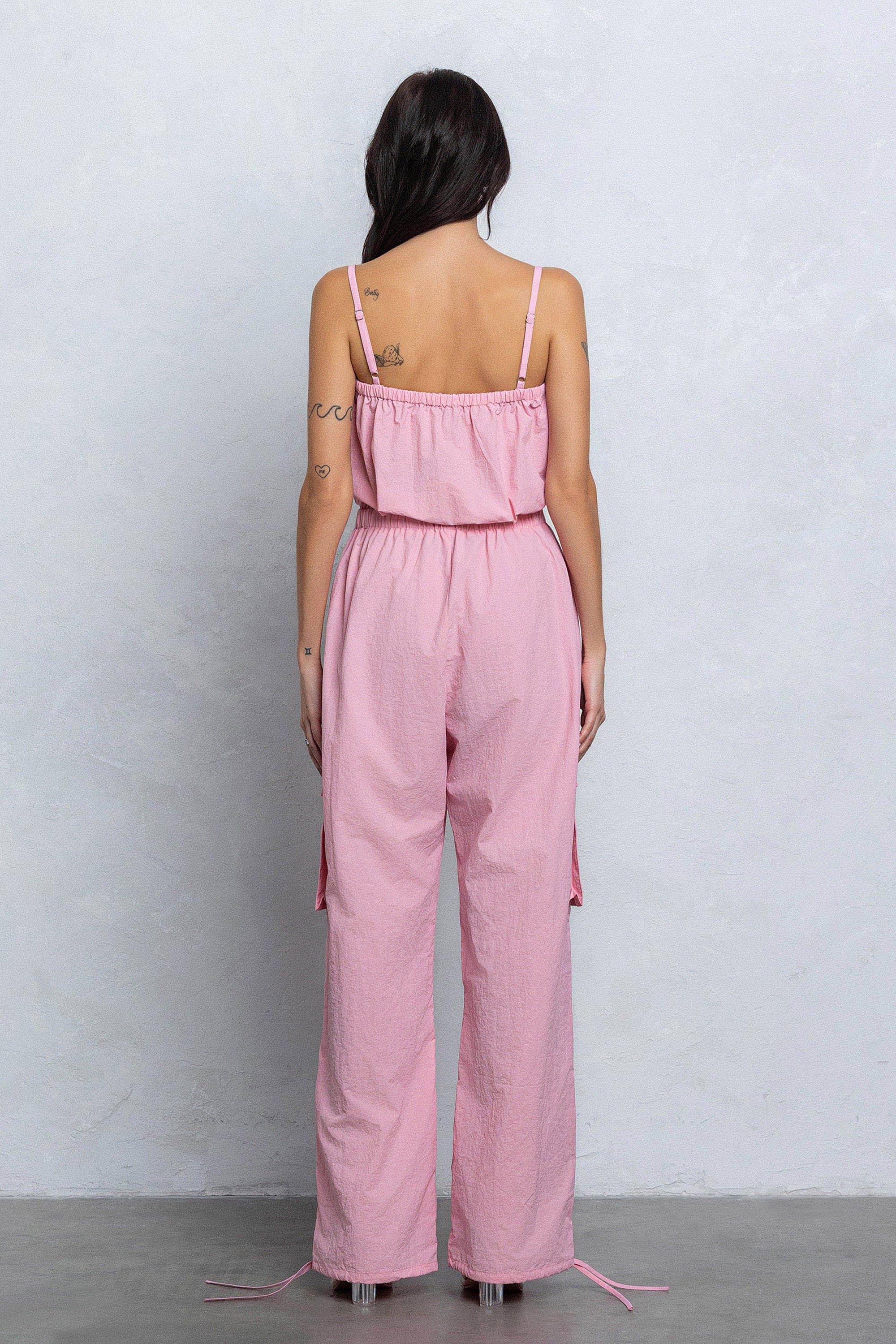 No Vacancy - Wholesale Jumpsuit - Women's - Tube top parachute cargo jumpsuit5