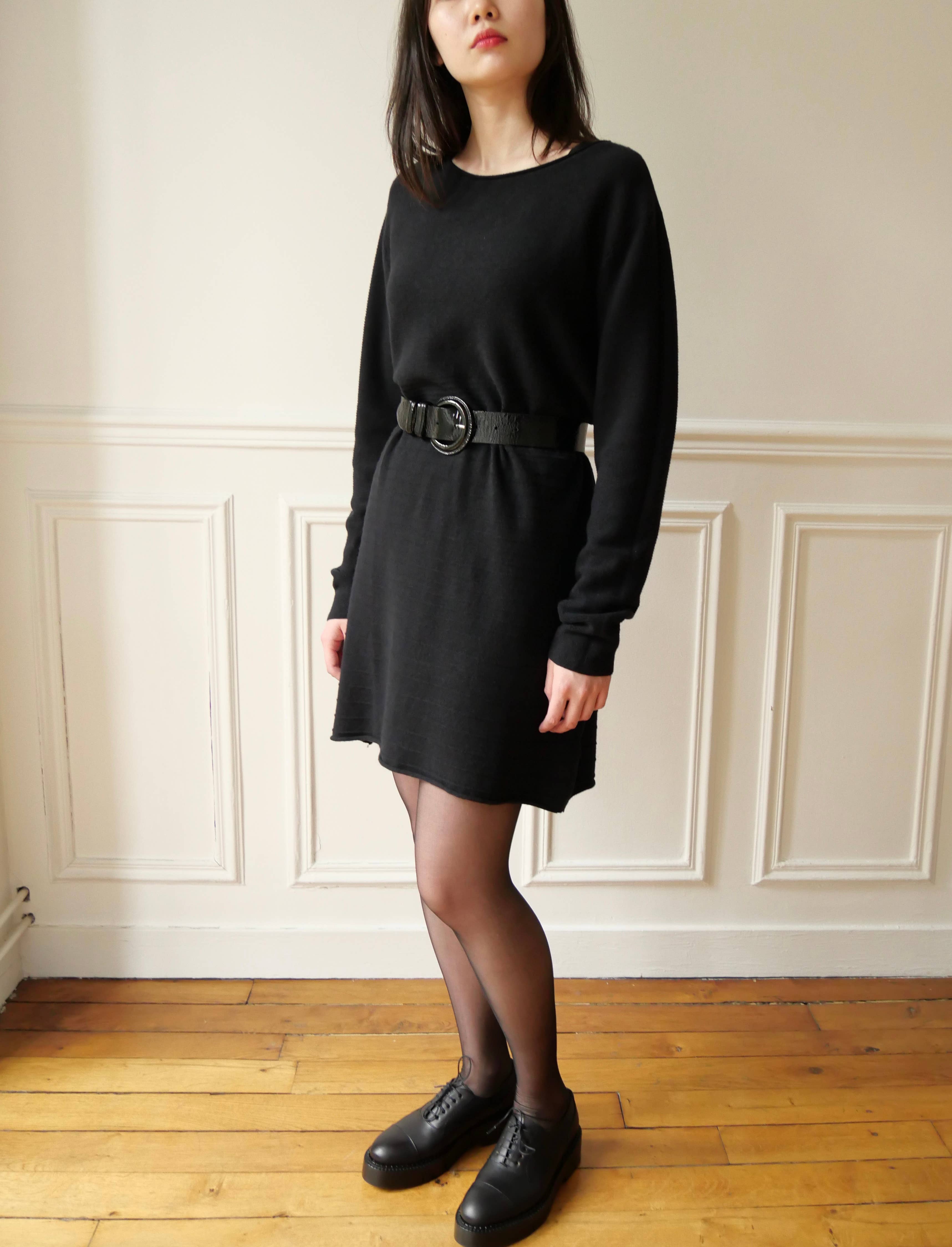 JULIA PARIS – Vestido - Mulher por atacado – Vestido midi de malha com decote redondo0