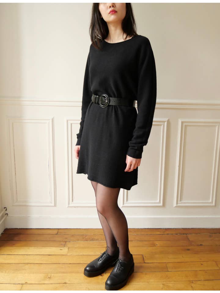 JULIA PARIS - Venta al por mayor Vestido - Mujer - Vestido de punto de media longitud con cuello redondo