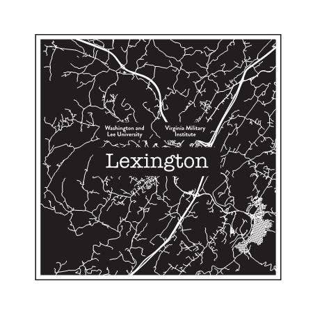 Lexington VA College Town Lot de 2 verres pour la vente par College Town Glasses