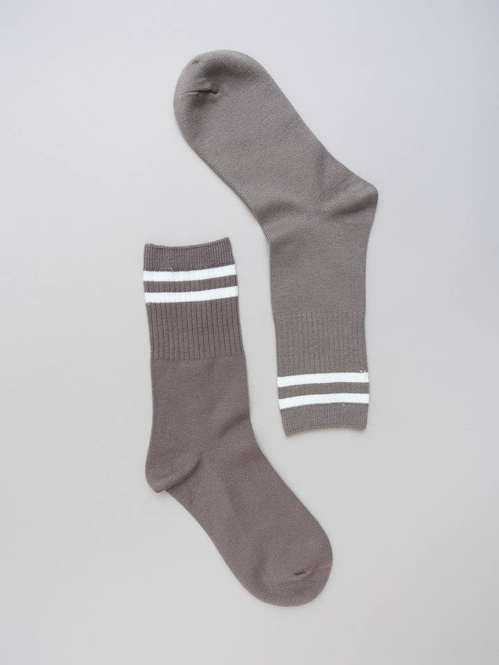 Leto Accessories - Wholesale Socks - Women's - Retro Stripe Wool Blend Socks4