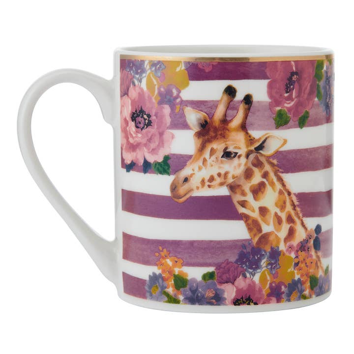 Mikasa Wild At Heart 16Oz Mug Giraffe Open Stock for wholesale by Fitz and Floyd® Mikasa® Pfaltzgraff®