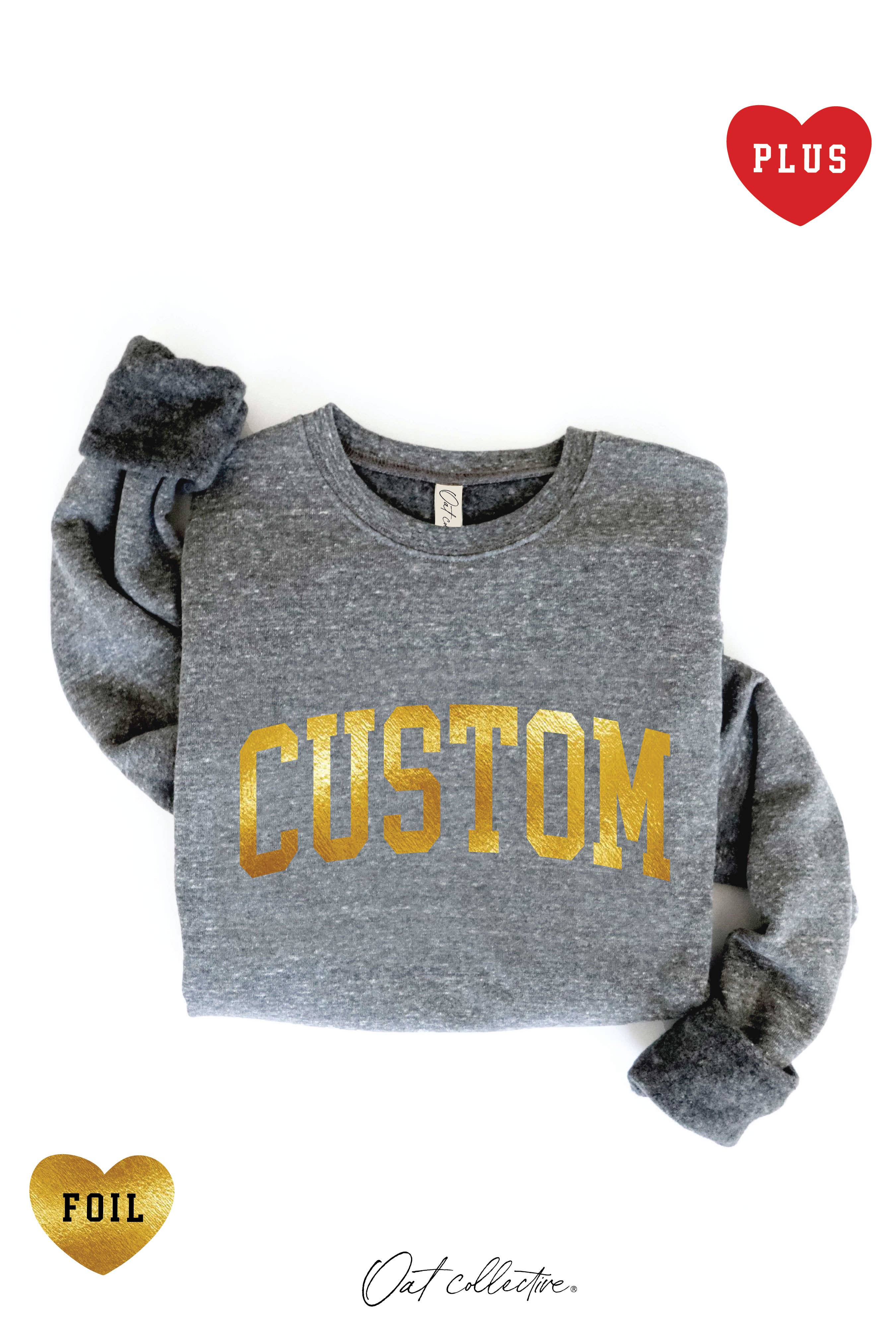 OAT COLLECTIVE - Wholesale Grafisch sweatshirt - Dames - CUSTOM FOLIE Plus Grafische Sweater13