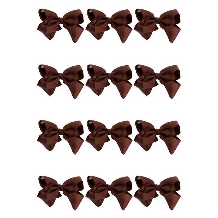 Hana - Wholesale Hair Bow - Kids - 8 Inch Hair Bow With Alligator Clip (12pc)25