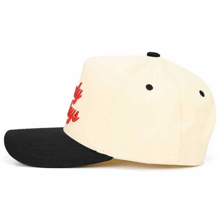 Hana - Wholesale Trucker Hat - Women's - C.C HOWDY HOLIDAYS Letter Embroidered Trucker Cap2