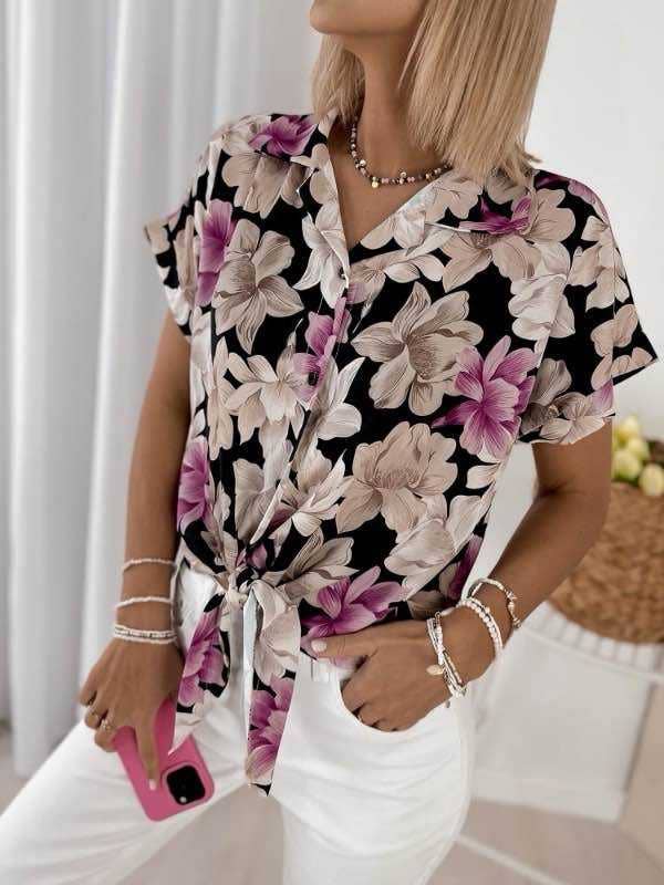 ESTEE BROWN - Wholesale Button Down Shirt - Women's - Printed shirt - 100% Viscose - 8328