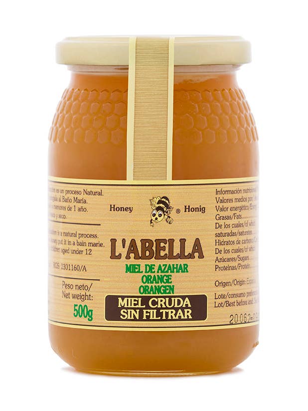 L'Abellamel Raw Orange Blossom Honey - Orange Blossom 500G for wholesale by L'ABELLA MIEL