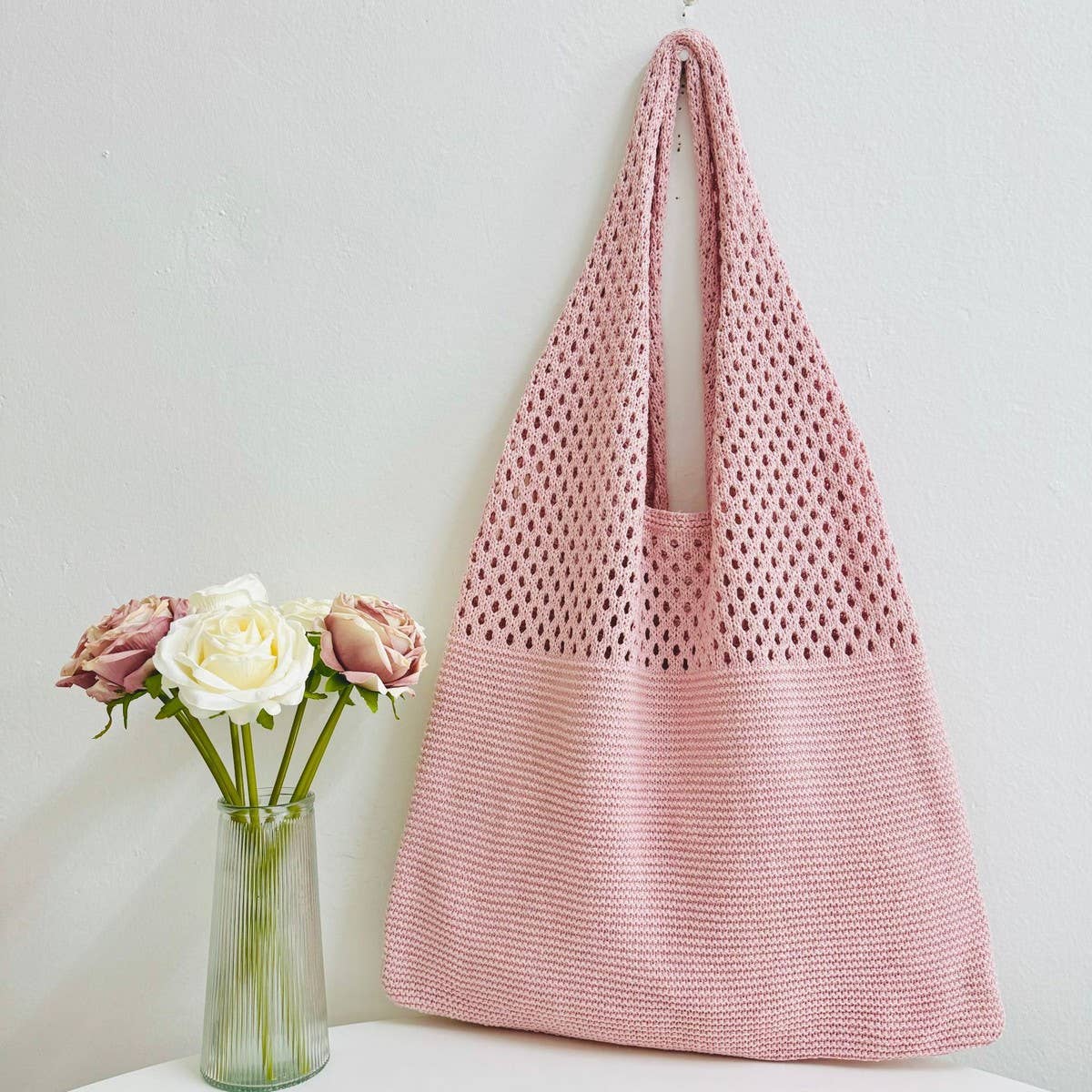 NINEXIS - Wholesale Tote Bag - Women's - CWAB4568_HOLLOW KNIT LARGE CAPACITY SHOULDER TOTE BAG16