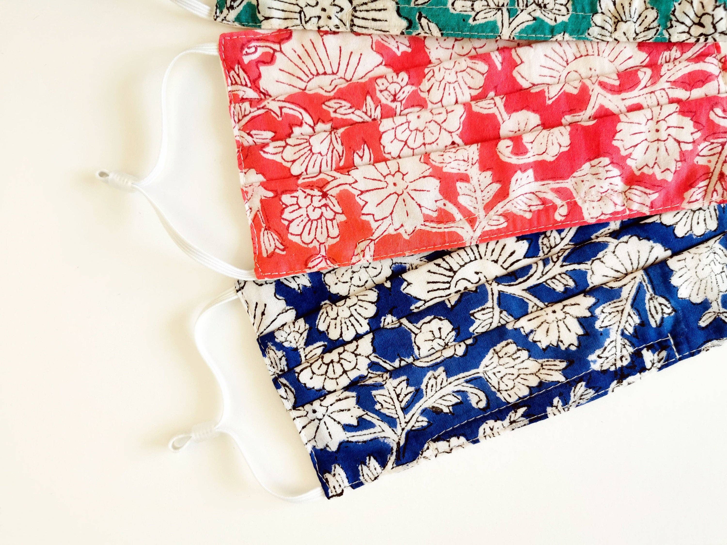 Homesite - Wholesale Non-Medical Disposable Mask - Indian Face Masks, Set of 3, Pleated With A Filter Pocket4