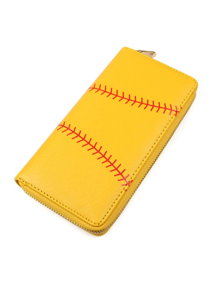 Portefeuille softball zippé pour la vente par MYS Wholesale Inc