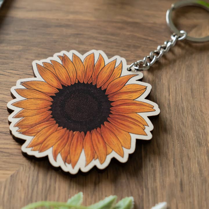 Hayley Jade Design Studio - Wholesale Keychain - Women's - Sunflower Keychain2