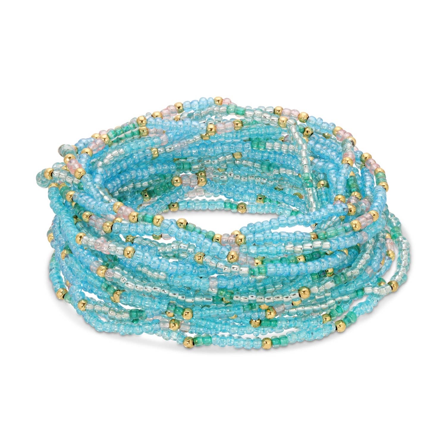 Splendid Iris - Wholesale Beaded Bracelet - Assorted 2mm Stretch Seed Bead Bracelets17