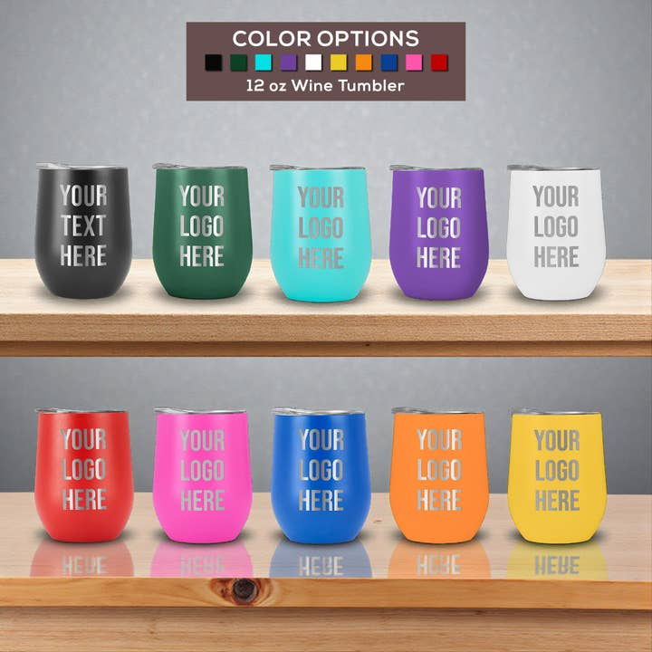 Engrave My Memories - Vendita all'ingrosso Bicchiere/tazza termica - Bicchiere da vino personalizzato con logo inciso su misura 12oz3