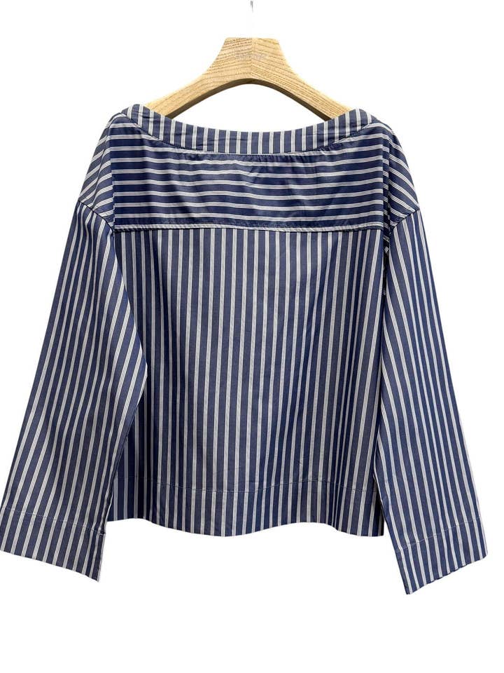 LONG SLEEVE BLOUSE WITH COTTON BOW for wholesale by SWEET MAGIC MODA Y COMPLEMENTOS