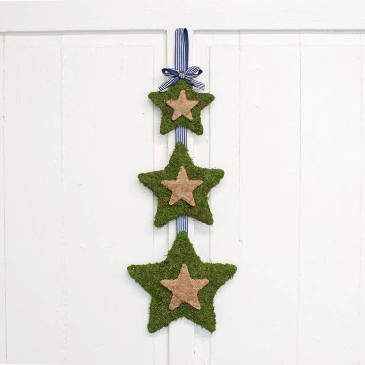 Tri Star Door Décor Green/Natural 10x27.5x0.75 for wholesale by The Royal Standard