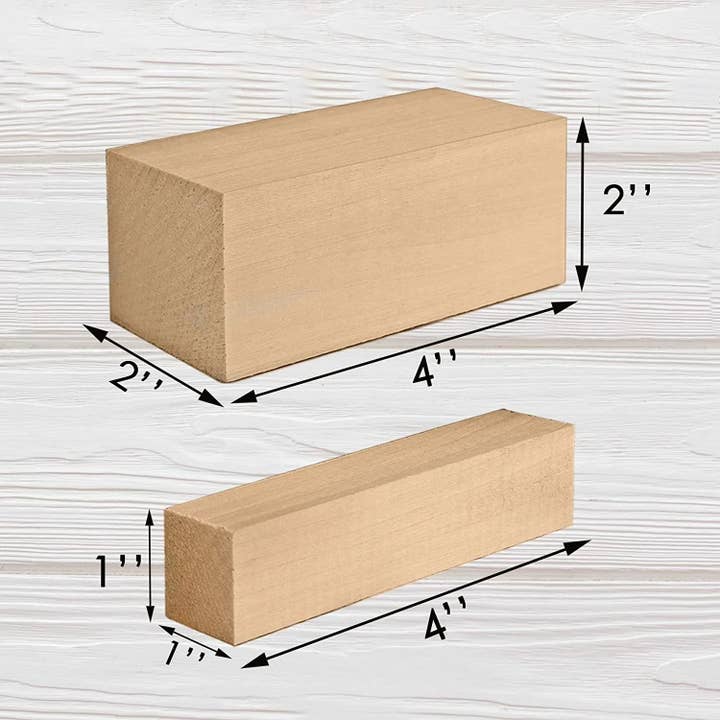 BeaverCraft - Wholesale Craft Supplies - BW1 - Wood Carving Blocks Set of Basswood