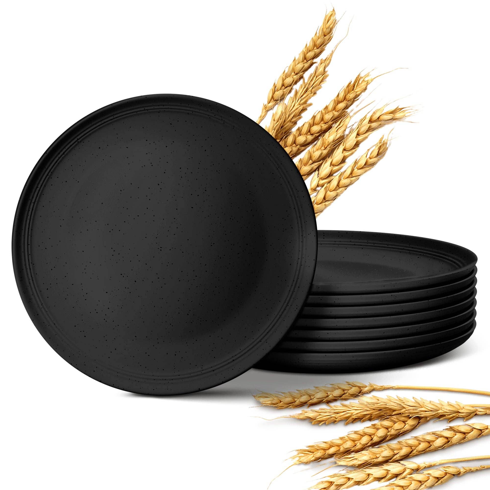 Greendish - Wholesale Dinner Plate - Eco-Friendly Wheat Straw Plates Sets - Reusable & Durable 27