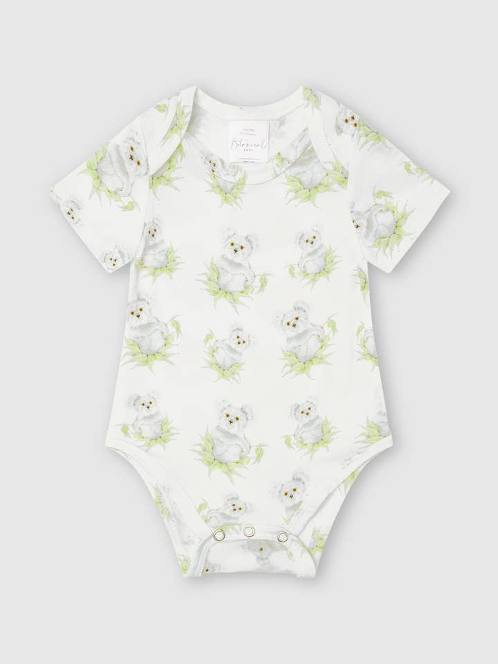Botanical Baby - Wholesale Bodysuit (non-footed) – Baby - Organic Bodysuit in Koala1