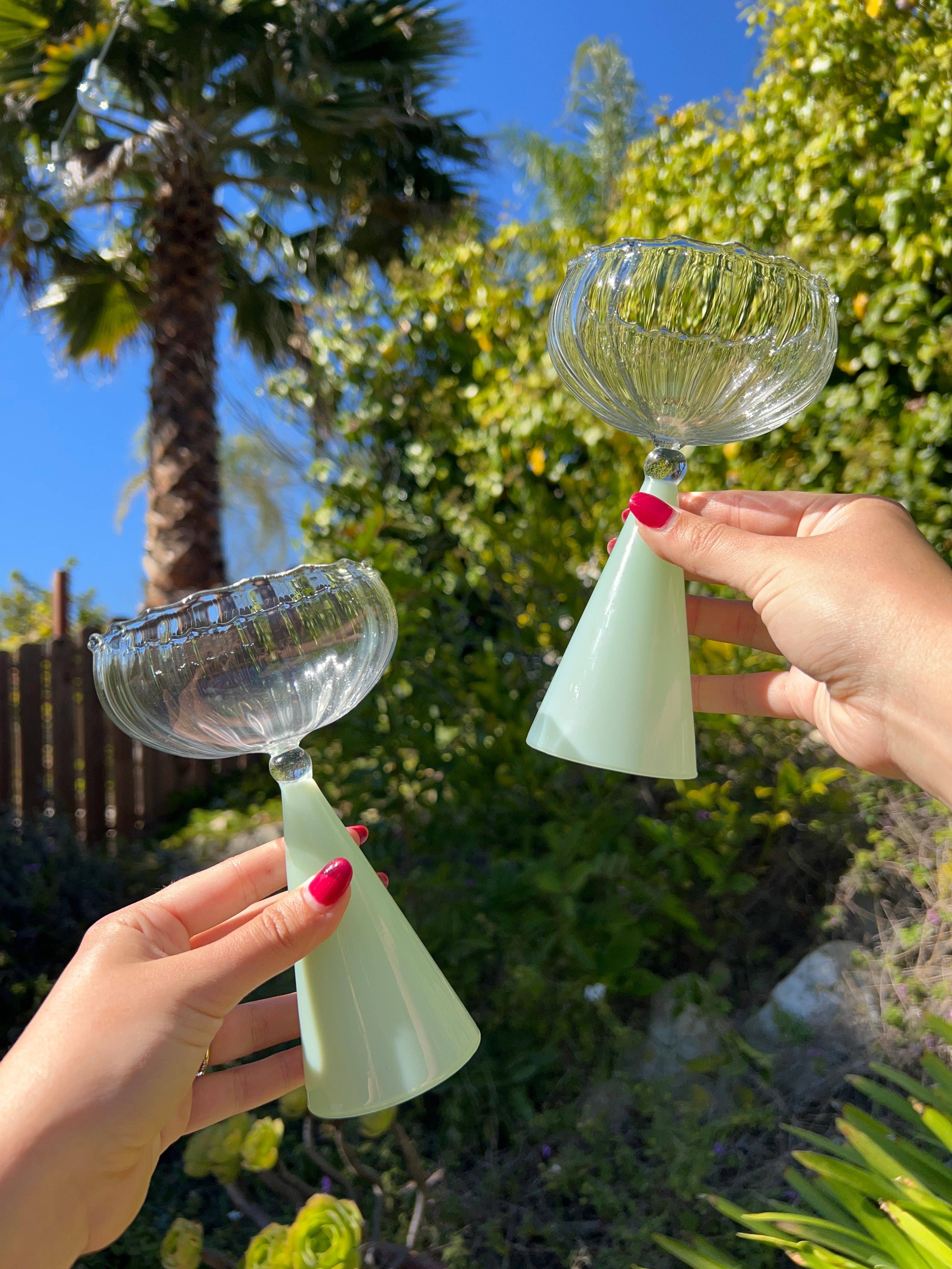 The Nosh Table – wholesale Cocktail/liquor glass – Navy Aperitivo Glasses (Set of 2)5