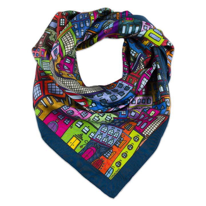 CHAGA VILLE L'AUTHENTIQUE ZIJDEN SJAAL voor wholesale door chaga paris